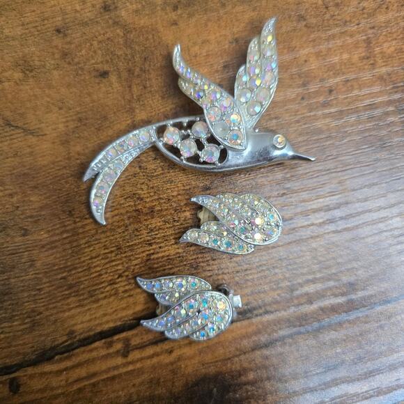 Jewelry - Sarah Coventry "Birds Of Paradise" Brooch & Earring Set